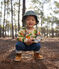 Fleece sweatshirt voor baby's wit AVALANCHE/ MULTICO
