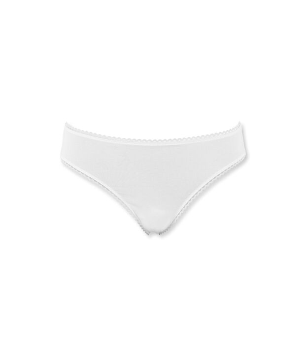 Culotte femme en jersey lycra seconde peau blanc
