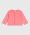 Cardigan b&eacute;b&eacute; en coton uni corail
