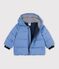 Doudoune b&eacute;b&eacute; en polyester uni bleu