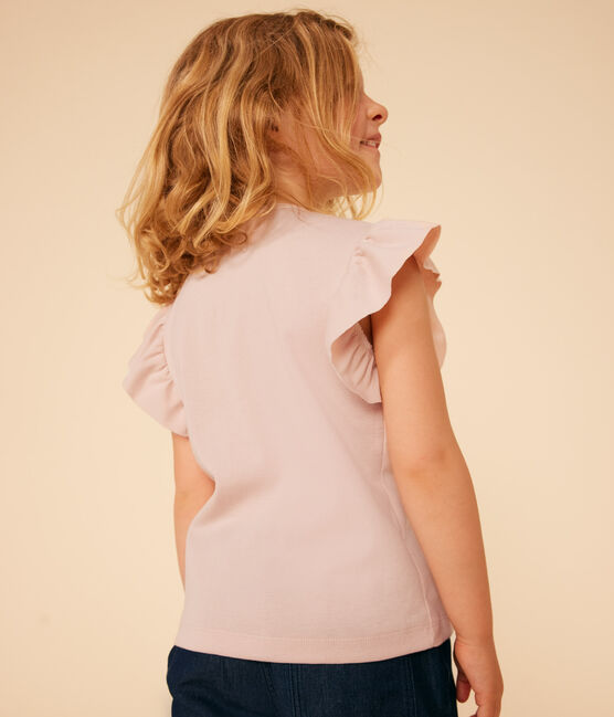 T-shirt in katoen voor meisjes roze SALINE