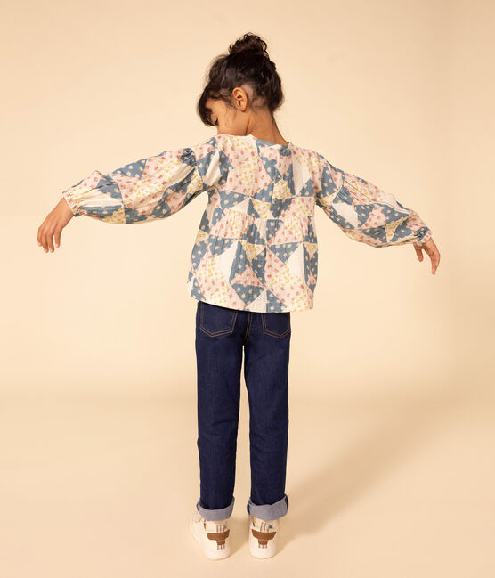 Pantalon slim en denim enfant fille bleu DENIM BLEU