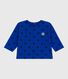 Tee-shirt bébé en coton à manches longues, imprimé étoiles