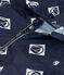 Windstopper van gerecycleerd materiaal voor meisjes/jongens blauw MEDIEVAL/wit MARSHMALLOW