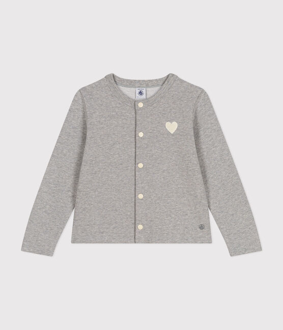 Fleece vestje voor meisjes grijs CHATON CHINE