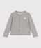Fleece vestje voor meisjes grijs CHATON CHINE