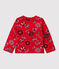 Vest in molton met bandanaprint voor baby's rood TERKUIT/wit MULTICO