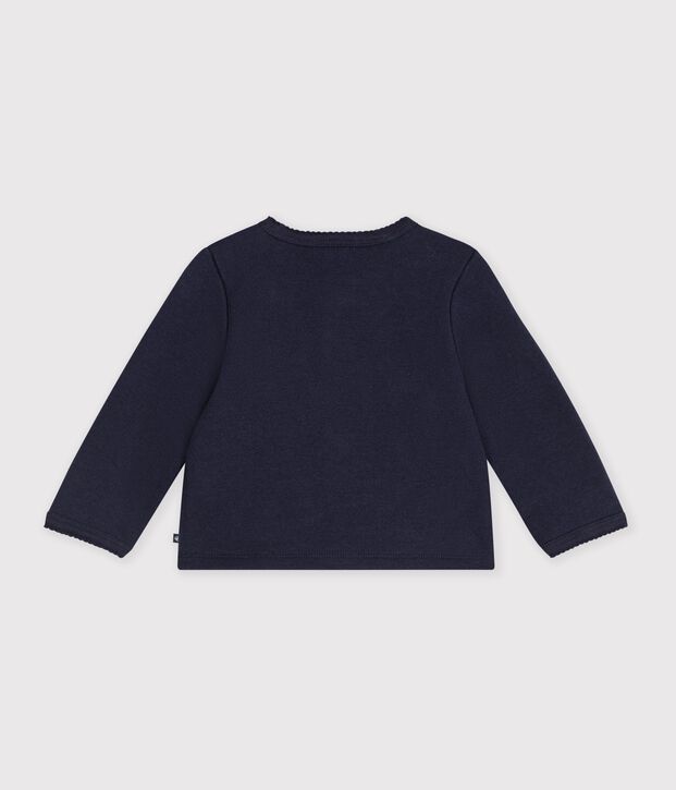 Effen katoenen babyvestje met hartvormige badge SOIR