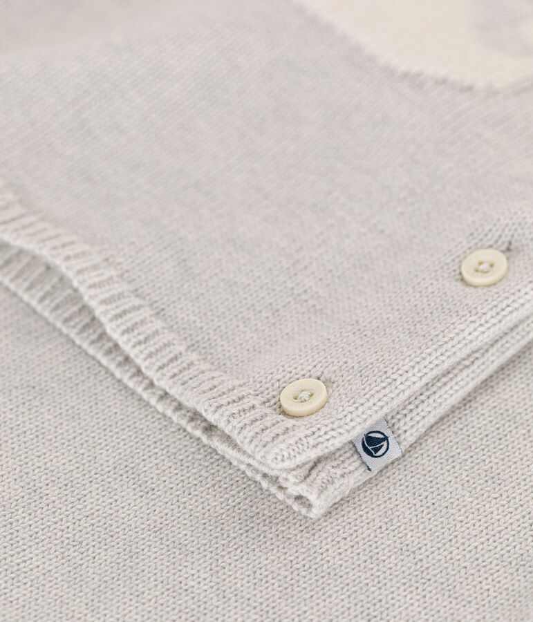 Tweedelig setje van tricot uit wol en katoen beige