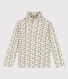 Sous-pull imprimé fleuri en coton enfant fille