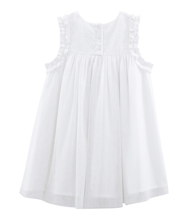 Robe de c&eacute;r&eacute;monie b&eacute;b&eacute; fille blanc