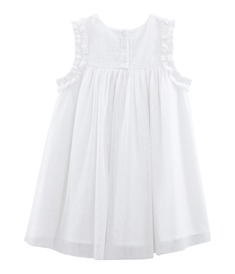 Robe de c&eacute;r&eacute;monie b&eacute;b&eacute; fille blanc