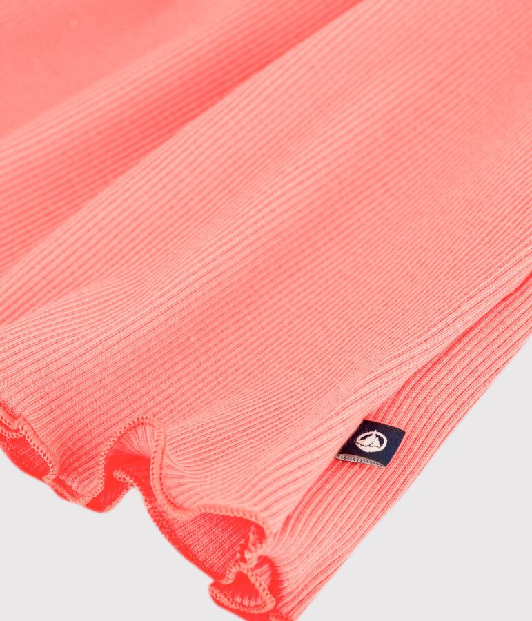 Robe b&eacute;b&eacute; en coton sans manches, unie rose