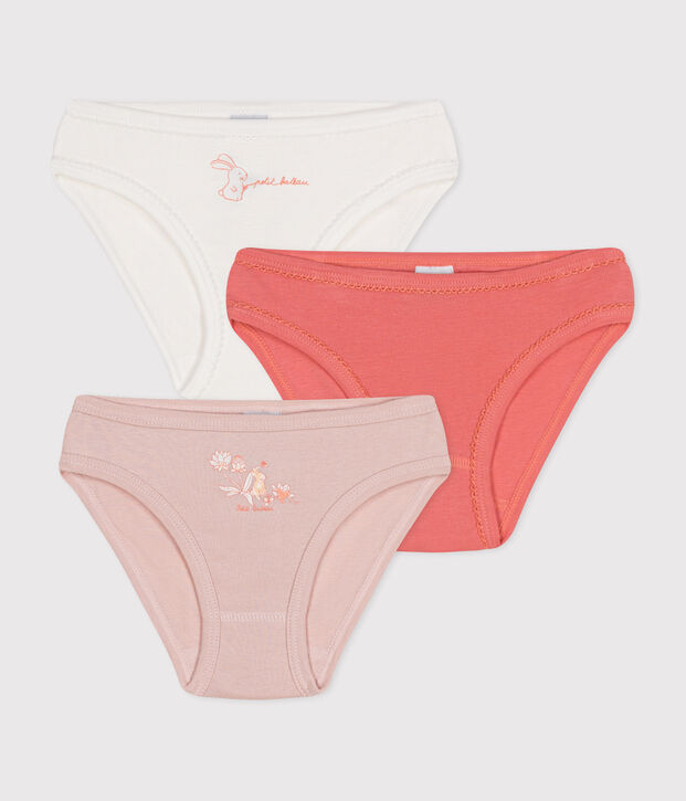 3-pack katoenen meisjesslip multicouleur