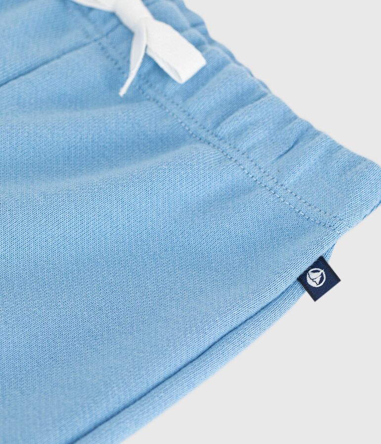 Pantalon de jogging b&eacute;b&eacute; en coton uni bleu FLO