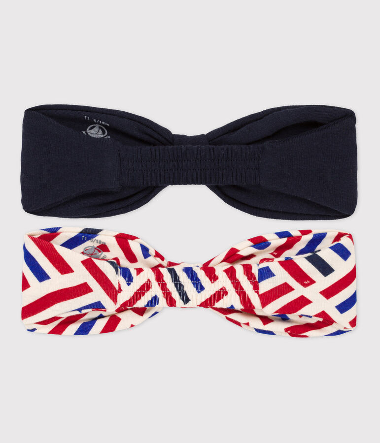 Lot de 2 bandeaux imprim&eacute; b&eacute;b&eacute; variante 1