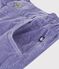 Fluwelen broek voor kinderen purper