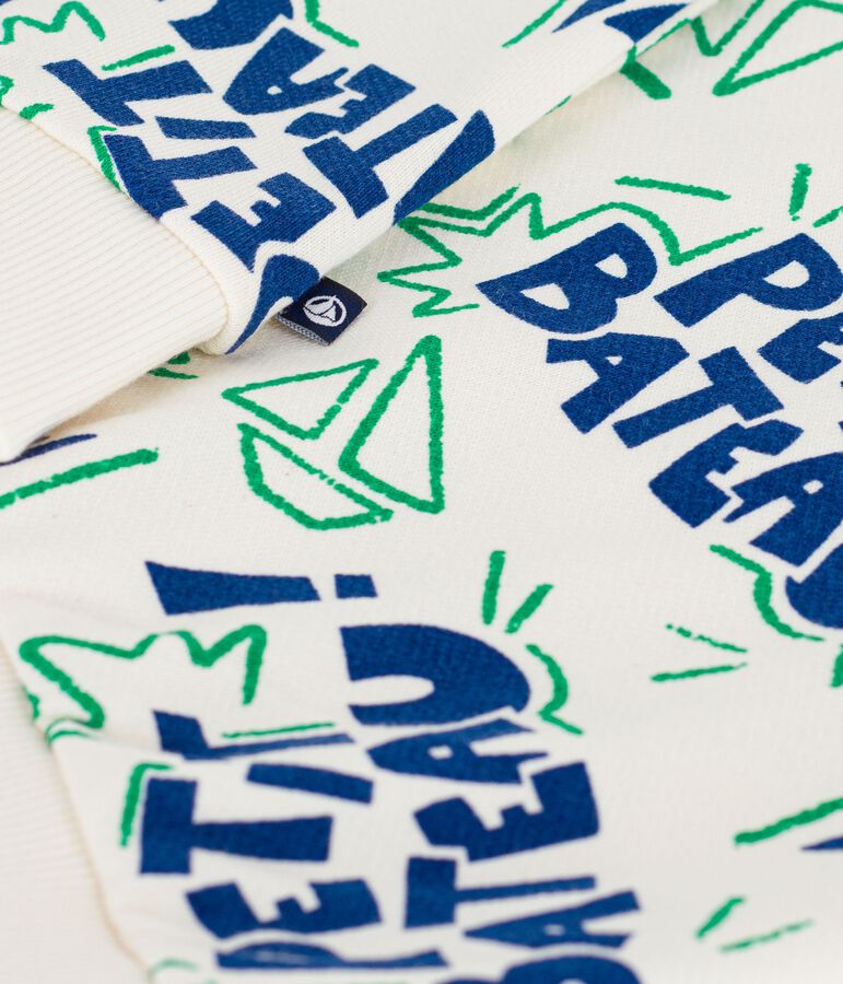 Katoenen hoodie met print voor kinderen MILK/ MULTICO