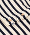 Ensemble en tricot laine et coton rayure marini&egrave;re b&eacute;b&eacute; &eacute;cru/bleu