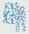 Katoenen snugfit pyjama met print voor kleine jongens wit MARSHMALLOW/wit MULTICO
