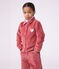 Effen fluwelen kinderhemd roze