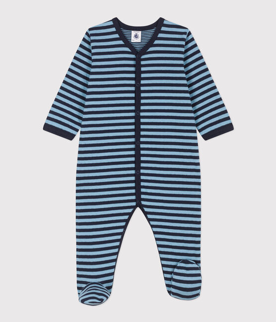 Gestreepte babypyjama in tubic SMOKING/ AZUL
