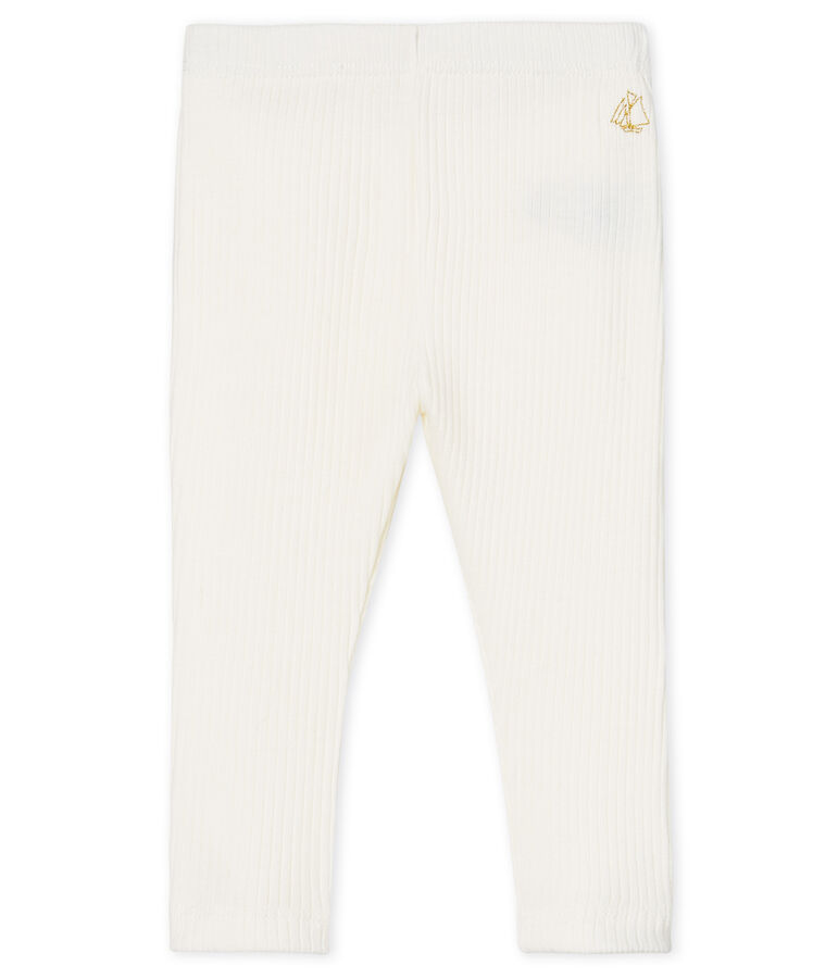 Legging met ruches babymeisje wit MARSHMALLOW CN