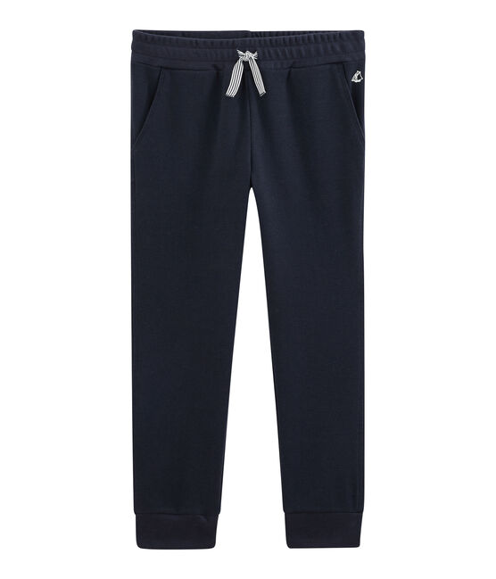 Pantalon maille enfant garcon bleu SMOKING