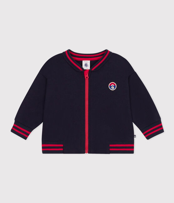 Teddy van dikke jerseystof voor baby's blauw SMOKING