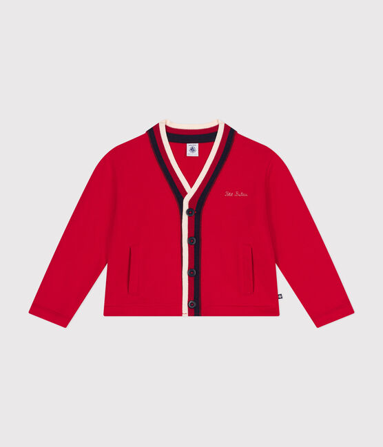 Jongensvest in fleece rood CORRIDA