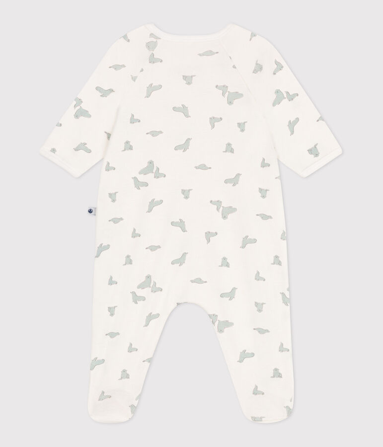 Pyjama b&eacute;b&eacute; en coton phoques blanc/multicouleur