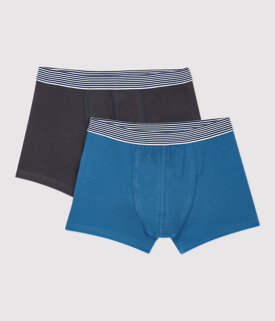 Lot de 2 boxers garçon en coton biologique et élasthanne variante 1