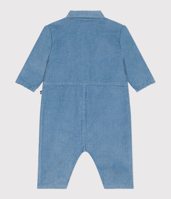 Combinaison longue bébé en velours uni, style pompiste ADRIATIC