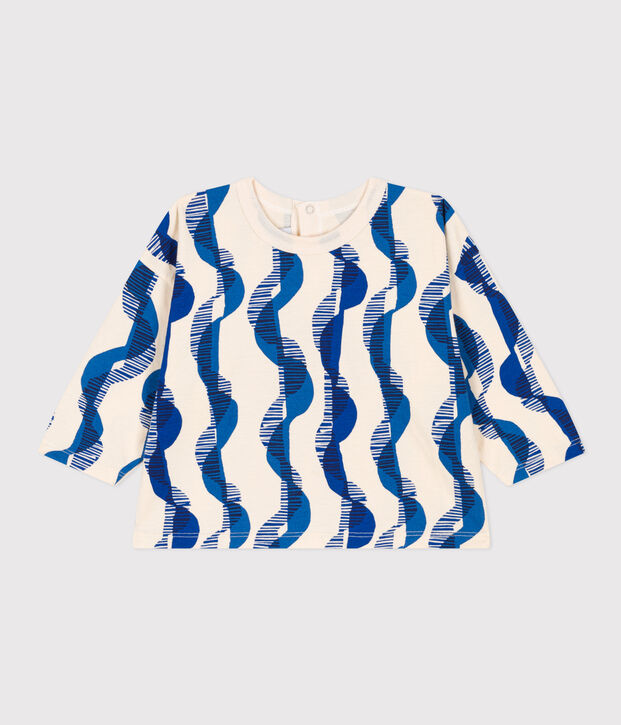 Tee-shirt manches longues en jersey imprim&eacute; b&eacute;b&eacute; &eacute;cru/multicouleur