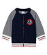 Cardigan van tubic met rits babyjongen