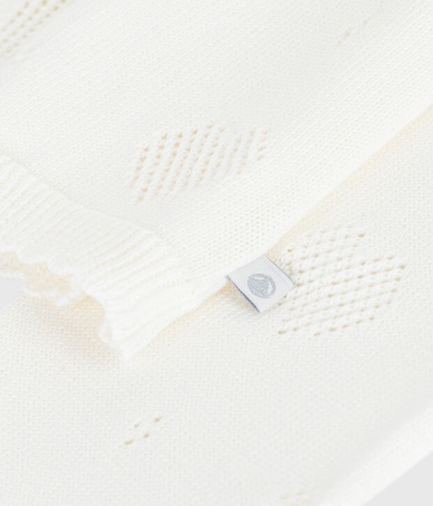 Effen katoenen vestje voor kinderen wit