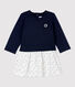 Robe matelassée bimatière bébé