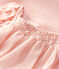 Robe manches courtes en crêpe bébé fille rose MINOIS