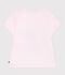 Tee-shirt enfant manches courtes en coton rose clair