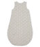 Fluwelen trappelzak babyjongen grijs BELUGA/wit MARSHMALLOW