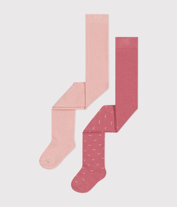 2 broekkousen van katoenjersey voor baby's multicouleur