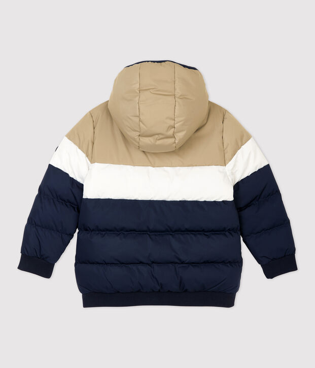 Jongens donsjack blauw/multicouleur