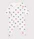 Katoenen babypyjama met gestreept hartje