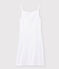 Robe à bretelles iconique en coton Femme blanc ECUME