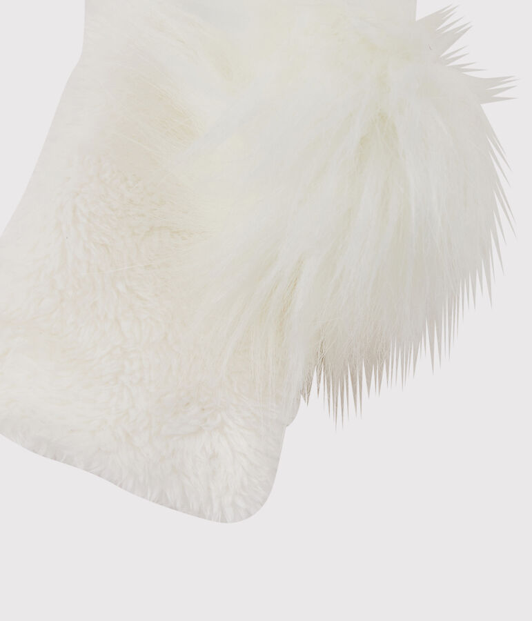 Moufles enfant fille blanc