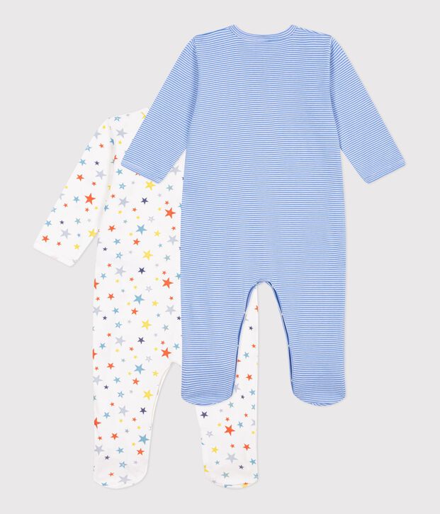 Setje van katoenen babypyjama's met print multicouleur