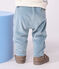 Pantalon bébé en bouclette velours uni bleu GOBELIN