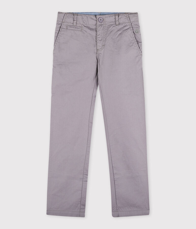 Pantalon en serge enfant gar&ccedil;on gris