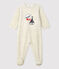 Effen beige slaappakje van fluweel beige MONTELIMAR CHINE