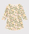 Meisjesjurk met lange mouwen in fleece met print AVALANCHE+PANTY/ MULTICO